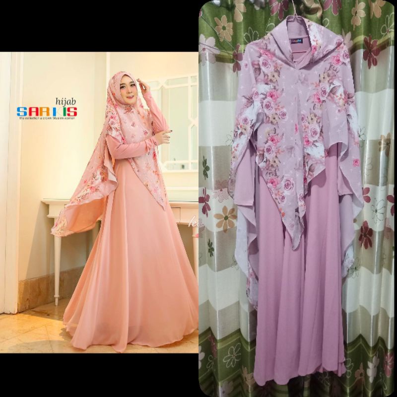 Khimar Sarkis Gamis Haura Syari Bundle