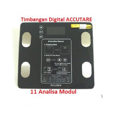 Timbangan Badan Digital Body Fat Monitor Body Fat Analisis  Accutare