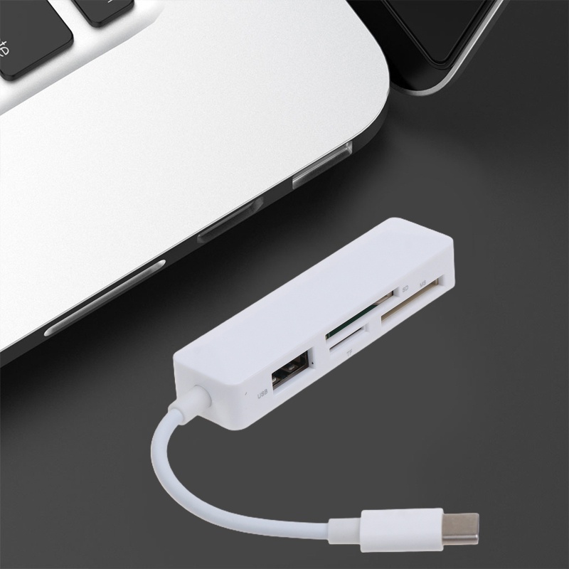 Btsg USB C Ke Micro-SD Memory Card Reader Adaptor Kamera 3-in-1 Untuk Laptop