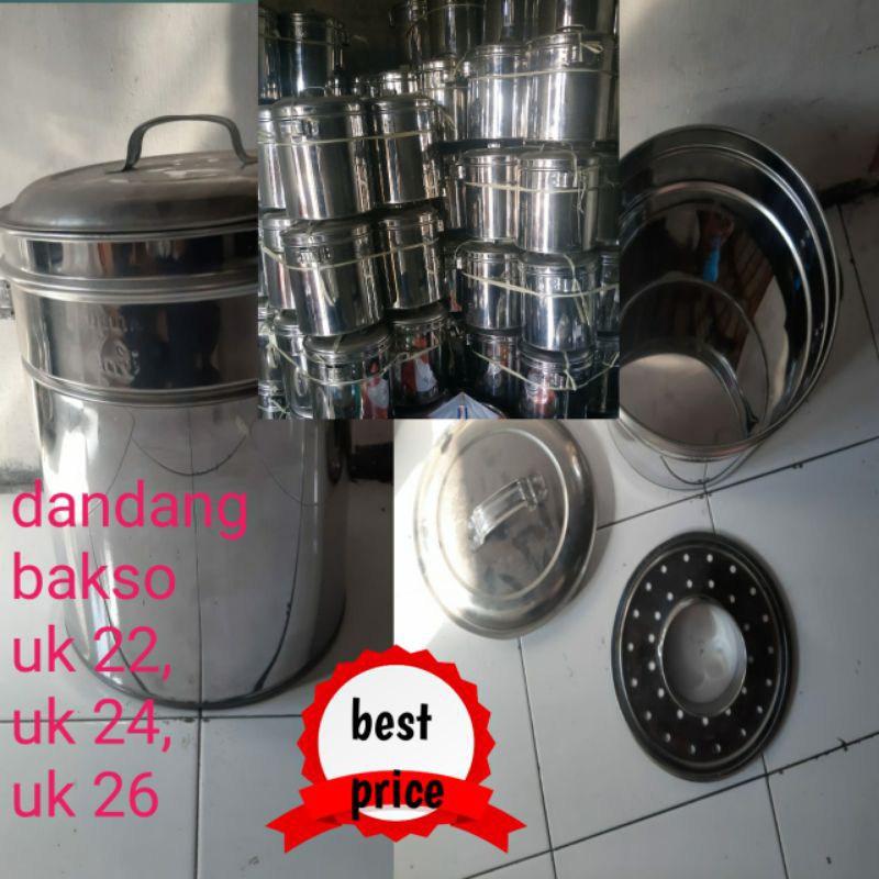 dandang bakso kecil ukuran 22,24,26