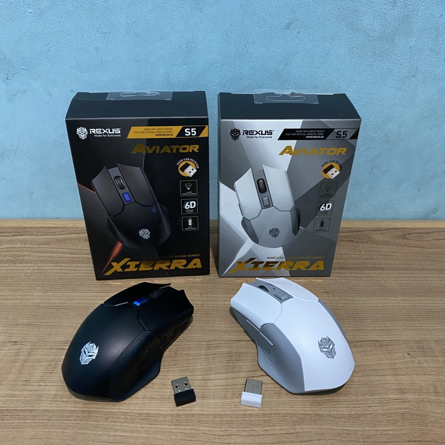 Rexus Mouse Gaming Wireless Xierra S5 Aviator - Xierra S5