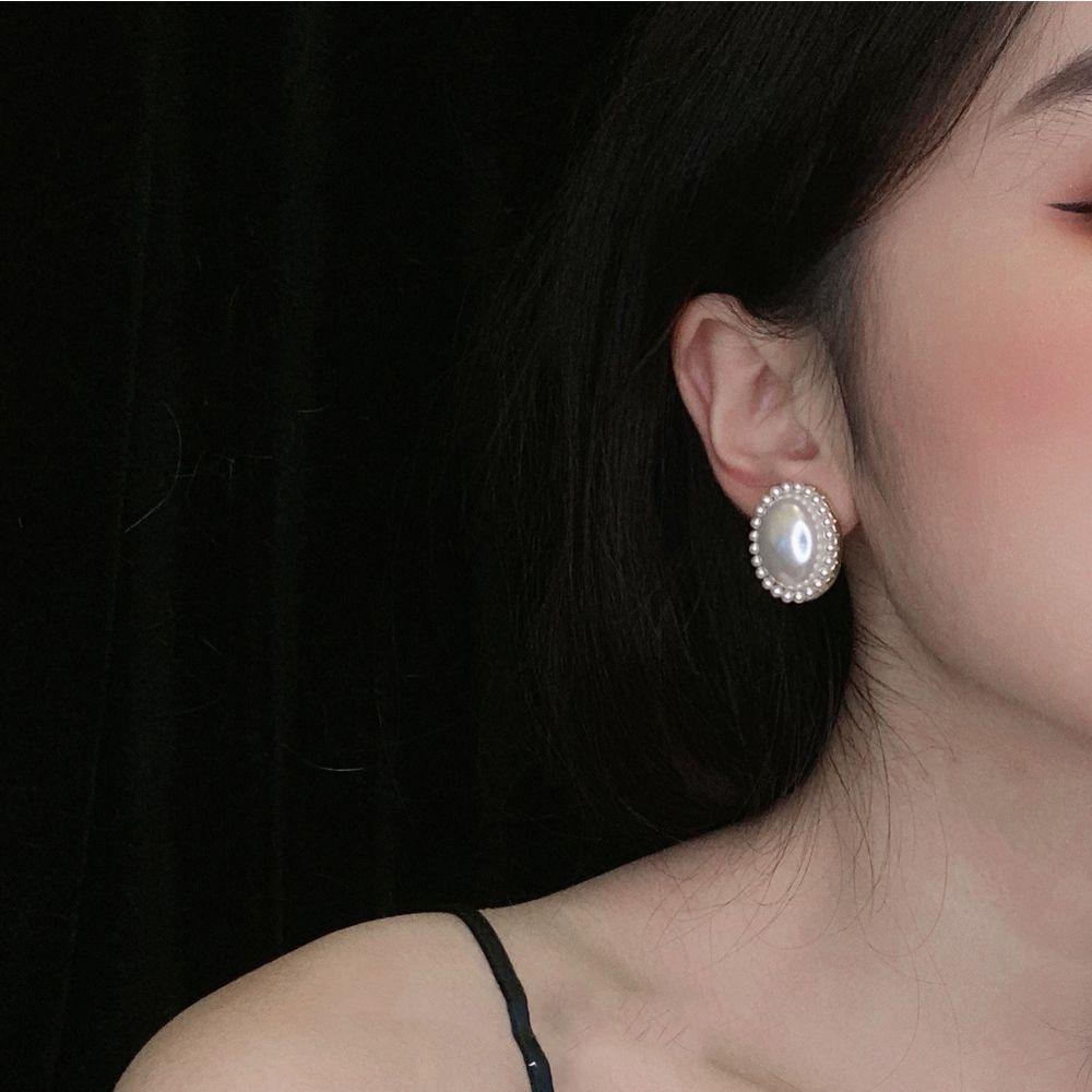 Needway Anting Perempuan Peri Indah Berlian Imitasi Elegan Retro Vintage Anting Mutiara