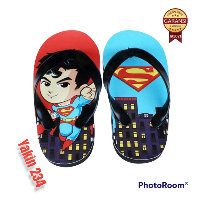 sandal jepit karakter spiderman MB