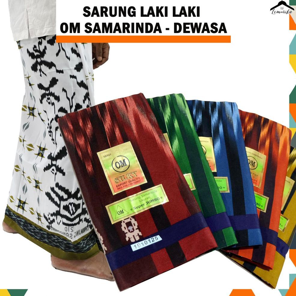 Diskon Sarung Laki Laki Samarinda OM Silky Dewasa Ukuran JUMBO WPL