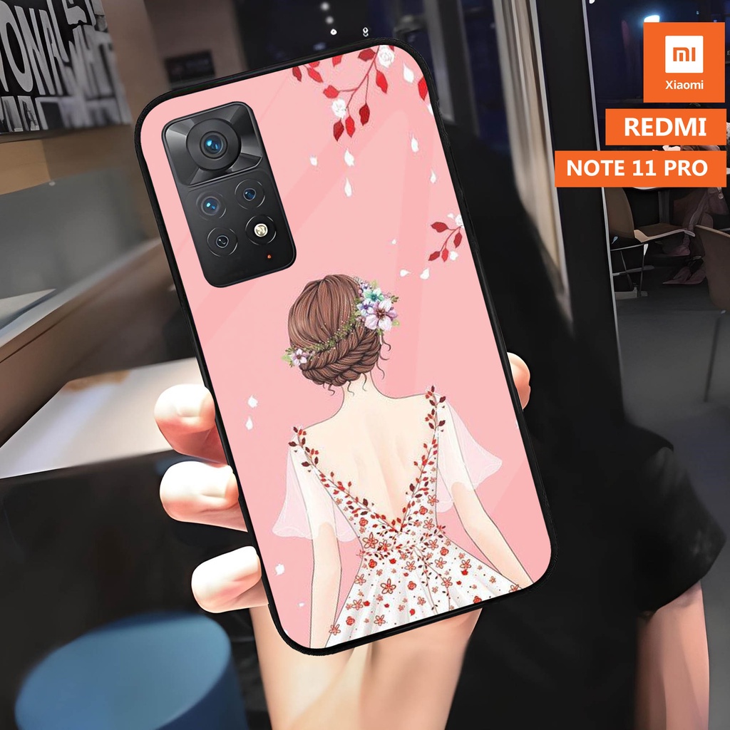 [A05] Softcase Kaca Glass Xiaomi Redmi Note 11 Pro - Casing Hp Xiaomi Redmi Note 11 Pro  - Case Hp -