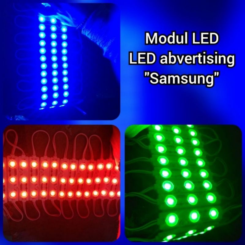 Lampu Modul Led Strip Samsung 3 Mata SMD