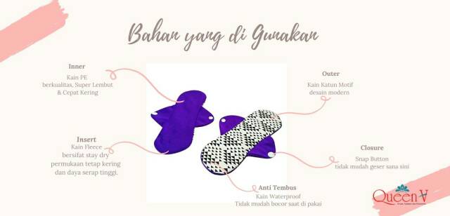 Pembalut Kain Pembalut Cuci Ulang Menspad Night Use 30 Cm Shopee Indonesia