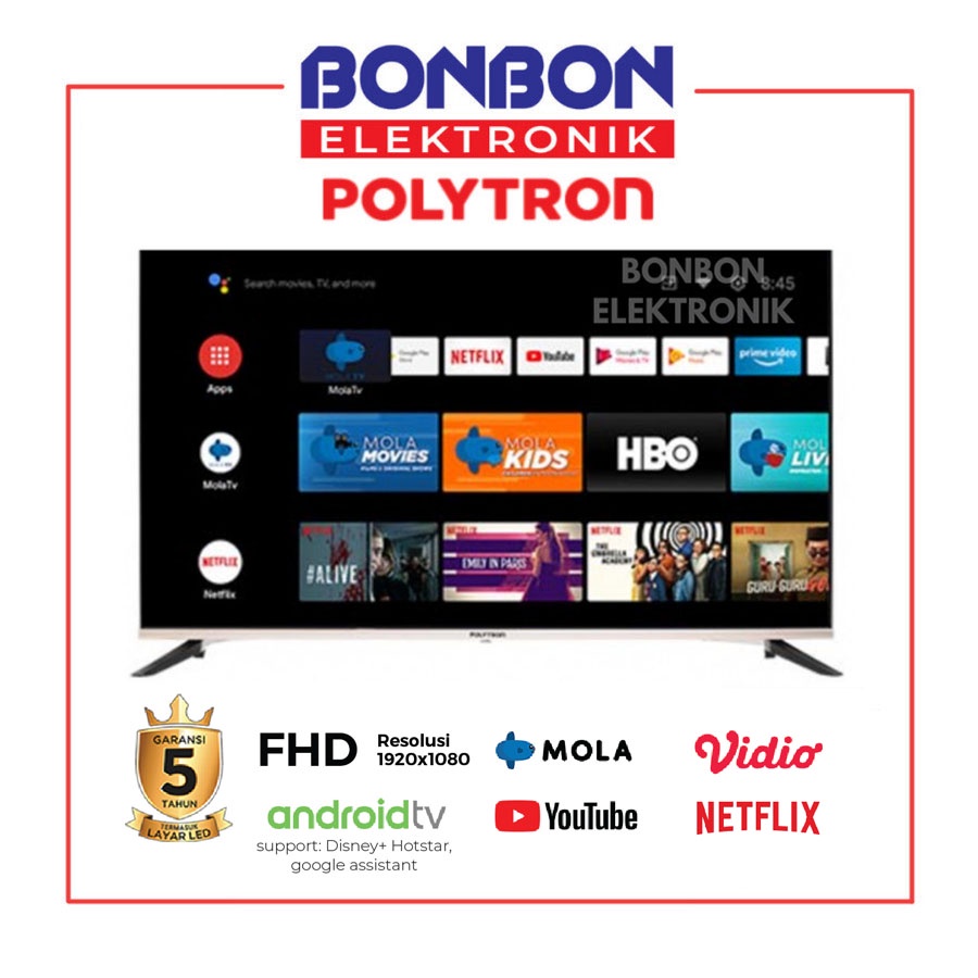 Polytron LED TV 50 Inch PLD 50AG9953 Smart Android