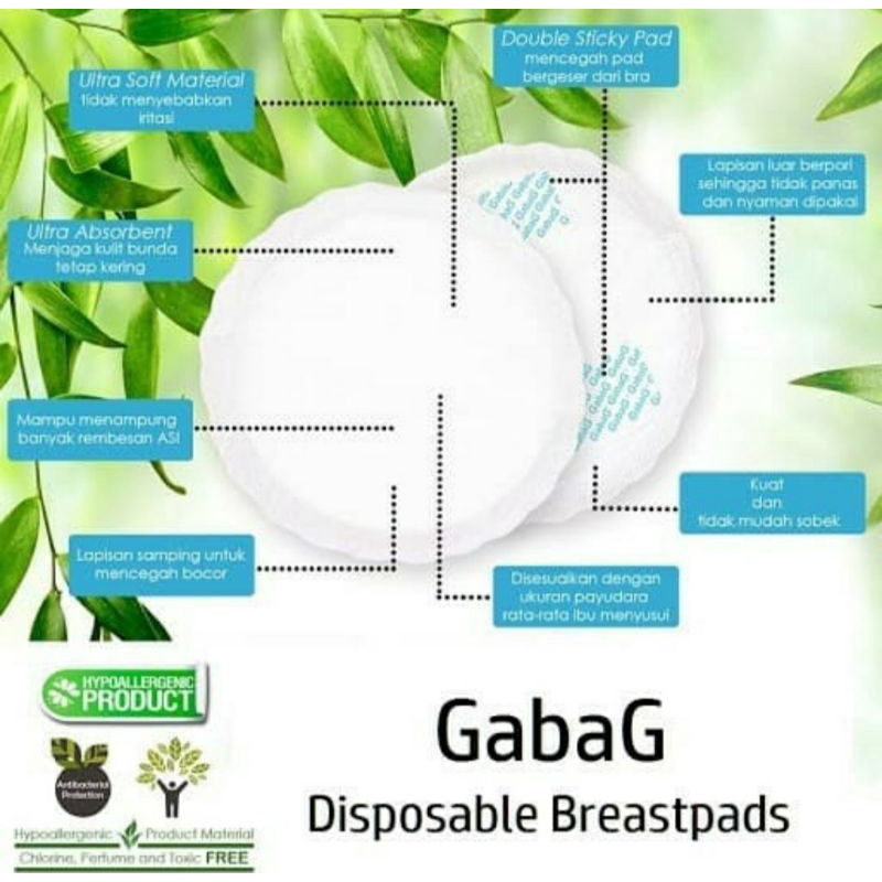 GABAG Disposable Breast Pad Classic Breastpad Penyerap ASI Bantalan Payudara Serap ASI