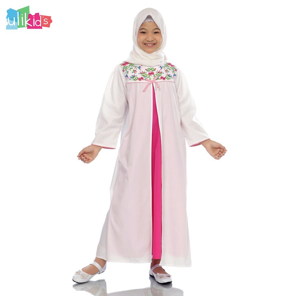 Gamis Anak Perempuan Bordir Bunga
