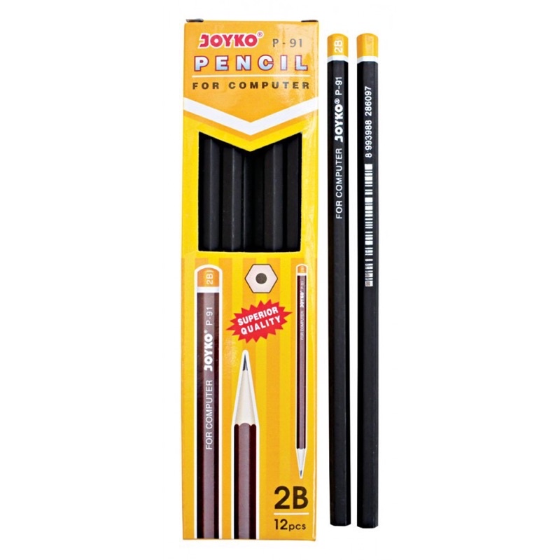 

Pensil Joyko P-91 isi / Pensil 2B Joyko for computer / Pensil Joyko Murah