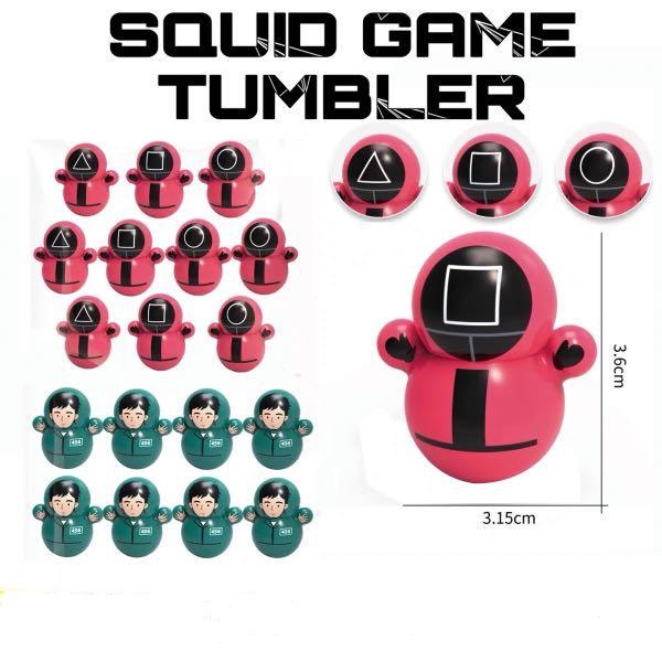 DS-Squid Game Tumbler Stress Relief Toy / Mainan Tumbler Squid game / Boneka Goyang Squid Game / Boneka Goyang Mini Lucu Import Murah