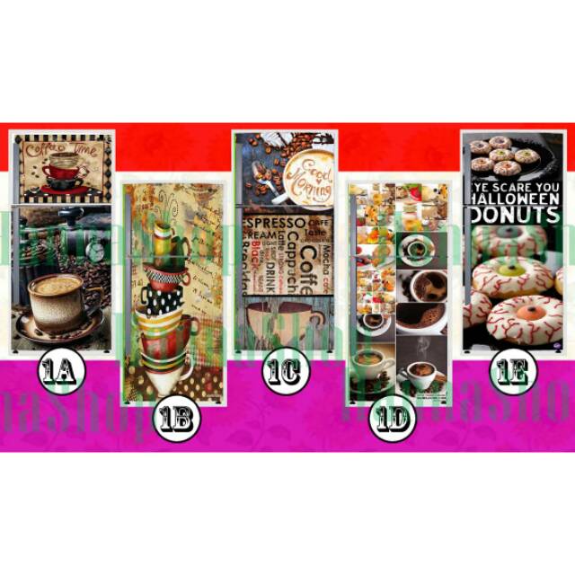 Sticker kulkas 2 pintu