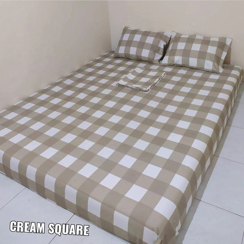 SPREI KOTAK EMILY//SPREI MOTIF //SPREI MURAH