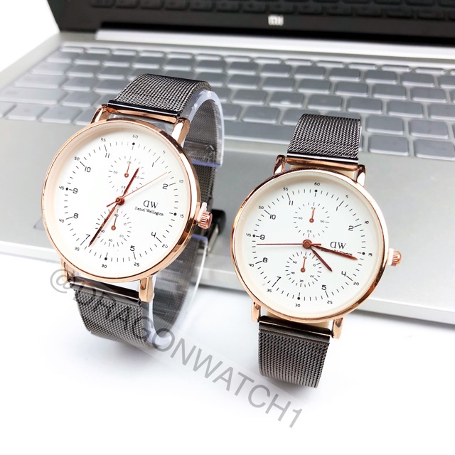 ［Ready Stock］Jam tangan couple rantai pasir Menenun kepadatan tinggi tali pasir  S1111