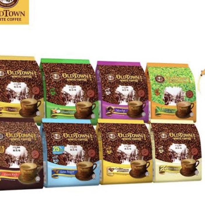 

Y3ZB Old Town White Coffee Hazelnut / Classic / Teh Tarik / Hongkong Milk Tea / White milk tea / extra rich / cane .!