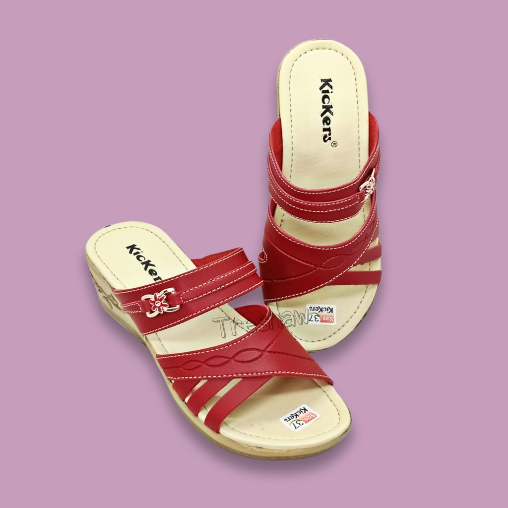 Sandal Wedges Trendy Kickers Berkualitas