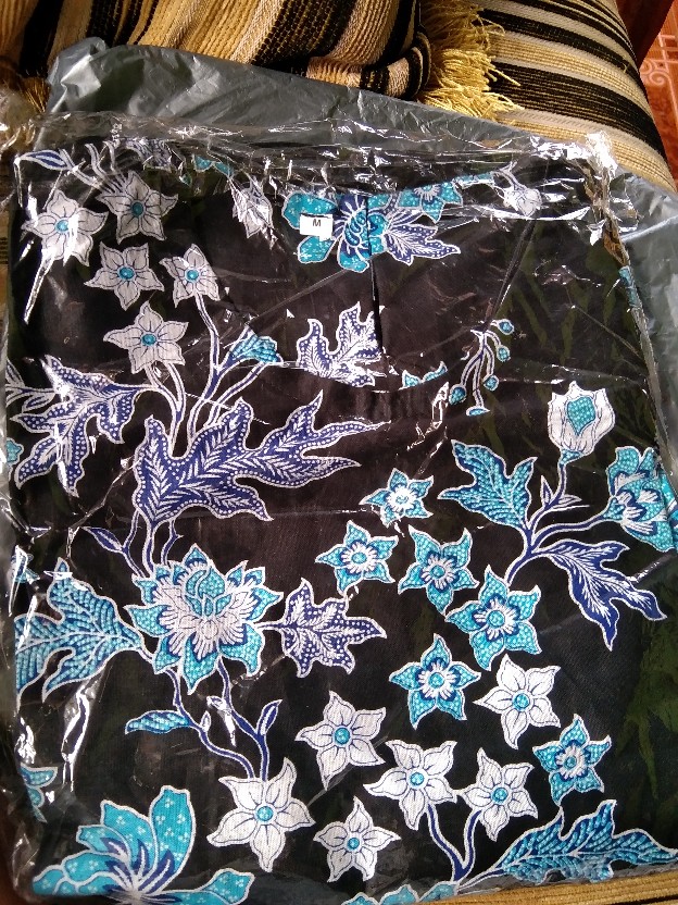 Strpe94033 Baju Batik Keluarga Batik Couple Keluarga Baju Batik Seragam Cibulan Biru