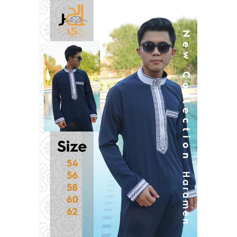 JUBAH DAFFAH AL HAROMAIN PREMIUN IMPORT MESIR