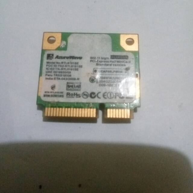 Wifi card Azurewave Realtek RTL8191SE untuk laptop