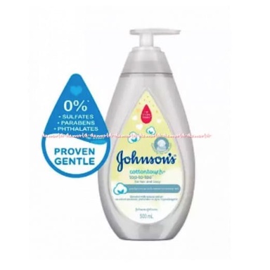 Johnson's Cottontouch Baby Top To Toe 500ml Hair Body Baby bath Sabun Shampo Bayi Johnson Jhonson Cotton Touch 2in1