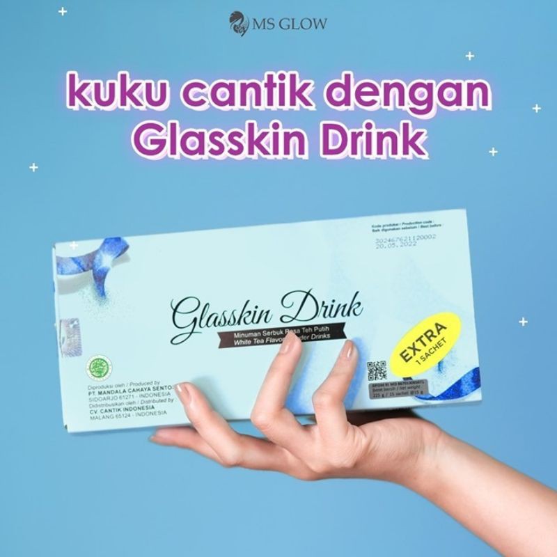 

GLASSKIN DRINK[MINUMAN COLAGEN/PEMUTIH] FREE TUMBRL