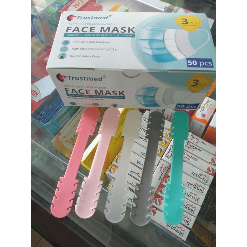 Pengait/konektor masker silikon