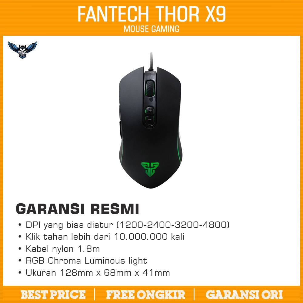 Mouse Gaming Fantech X9 Thor / Mouse Fantech X9 Thor - Macro