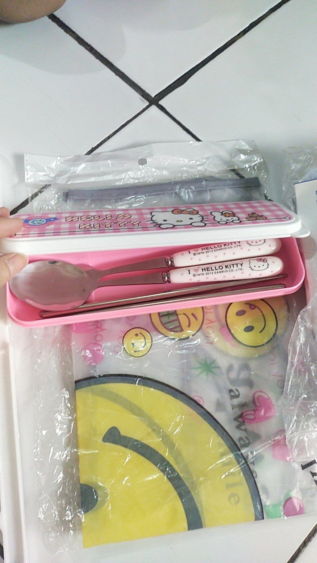 [ Hello Kitty ] Sendok Set Hello Kitty M-055 [ G.k ]