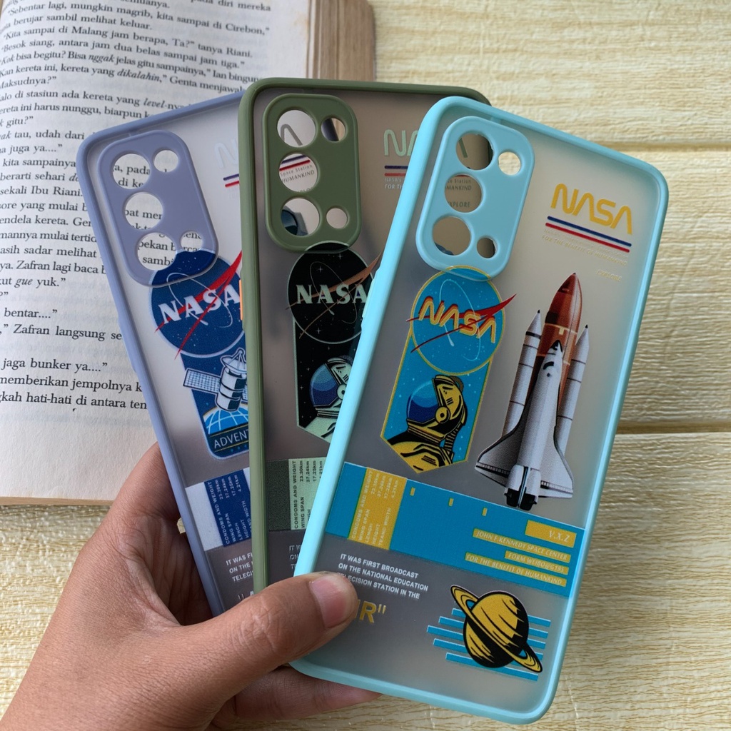 SoftCase Nasa - Lens Cover Camera - Oppo Reno 5 5F A3s A5s F9 A7 A53 Reno 4 A37 A57
