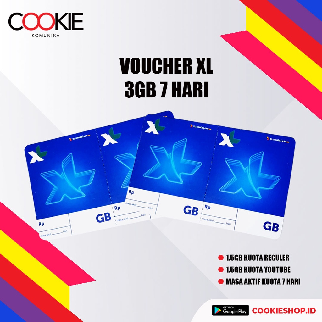 VOUCHER XL 3GB 7 HARI