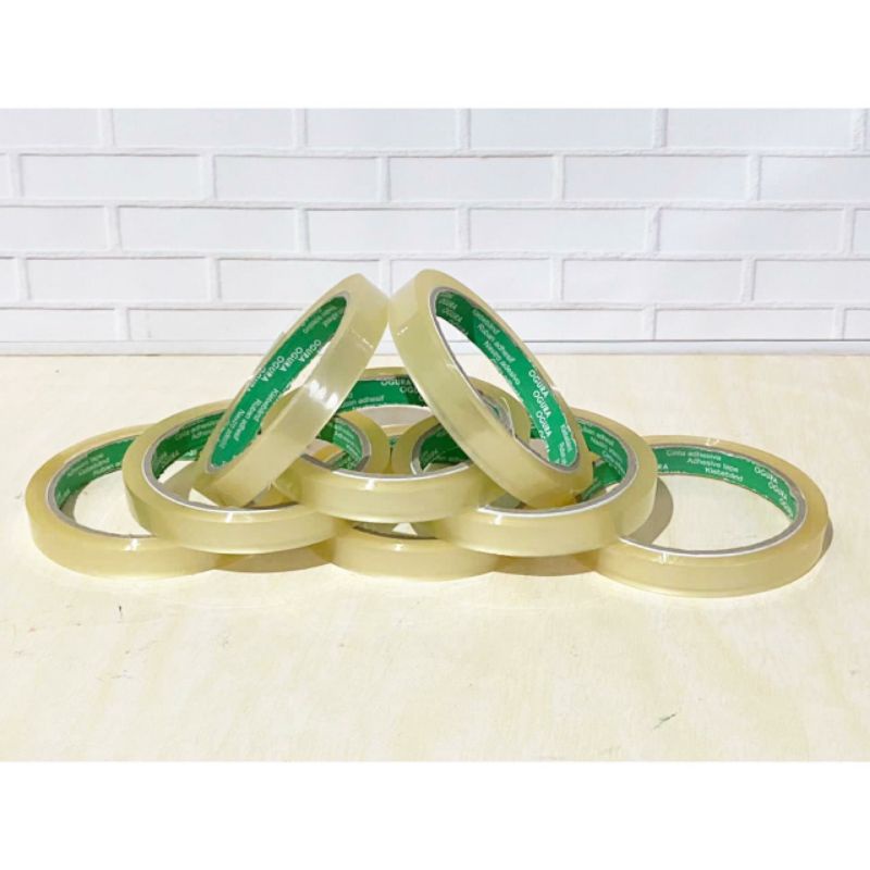 

Isolasi / Solasi / Selotip / Lakban Bening Murah 1/2 Inch 65 Yard