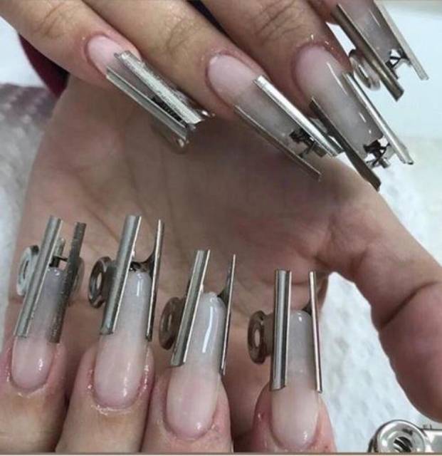 Pincher clip isi 6pcs pinching c circle extension nail art
