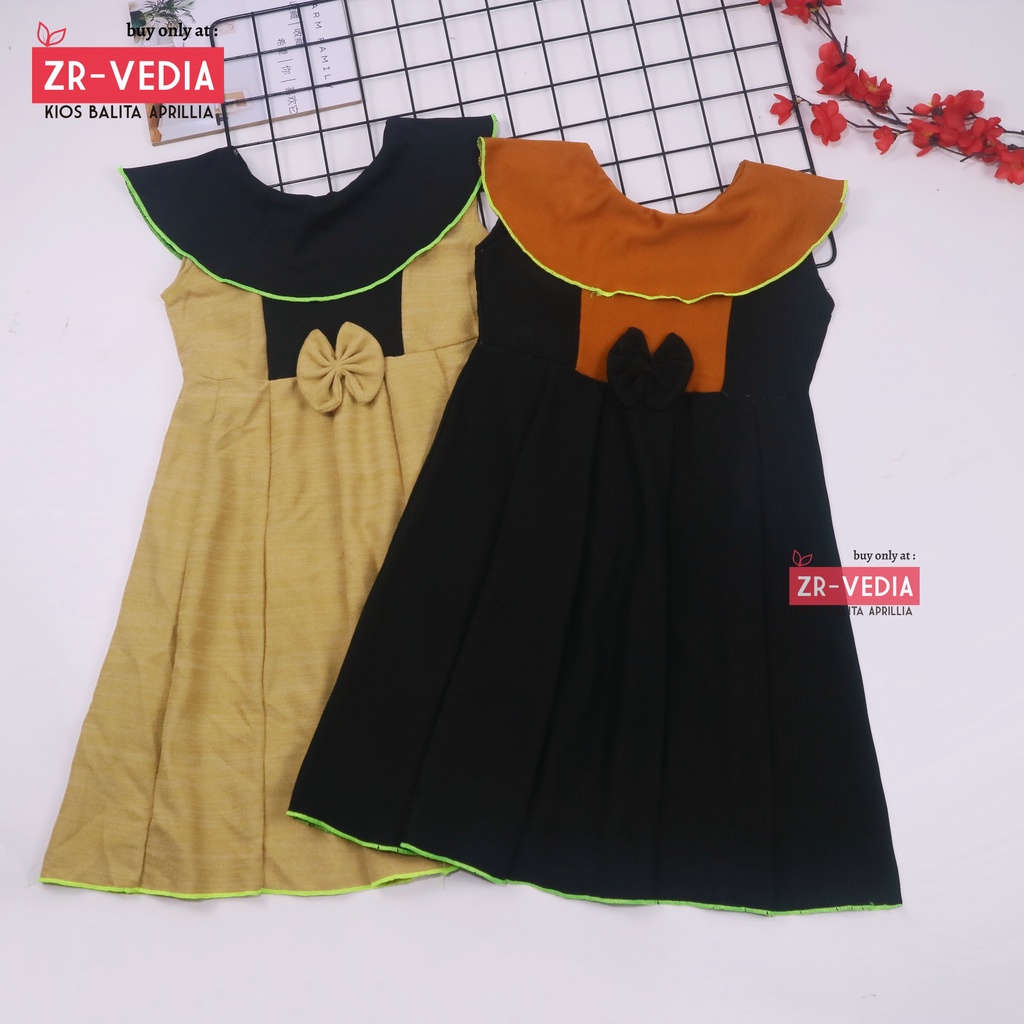 Dress Najwa uk 6-7 Tahun / Dres Cantika Yukensi Baju Import Anak Perempuan Gaun Pesta Balita Cewek