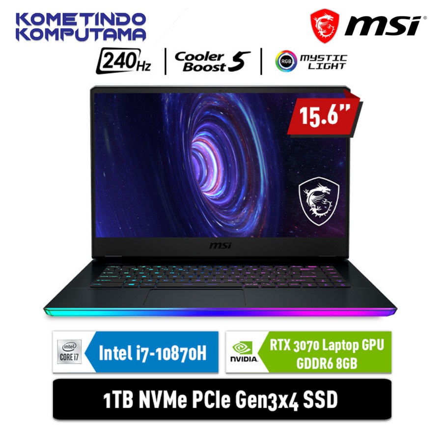 LAPTOP GAMING MSI GE66 RAIDER 10UG [9S7-154214-254] Ci7-10870H / 32GB / 1TB / RTX3070 8GB / NOTEBOOK GAMING / GARANSI RESMI / 100% ORIGINAL