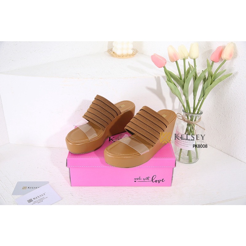 Kelsey Sandal Wedges 8cm PK8008