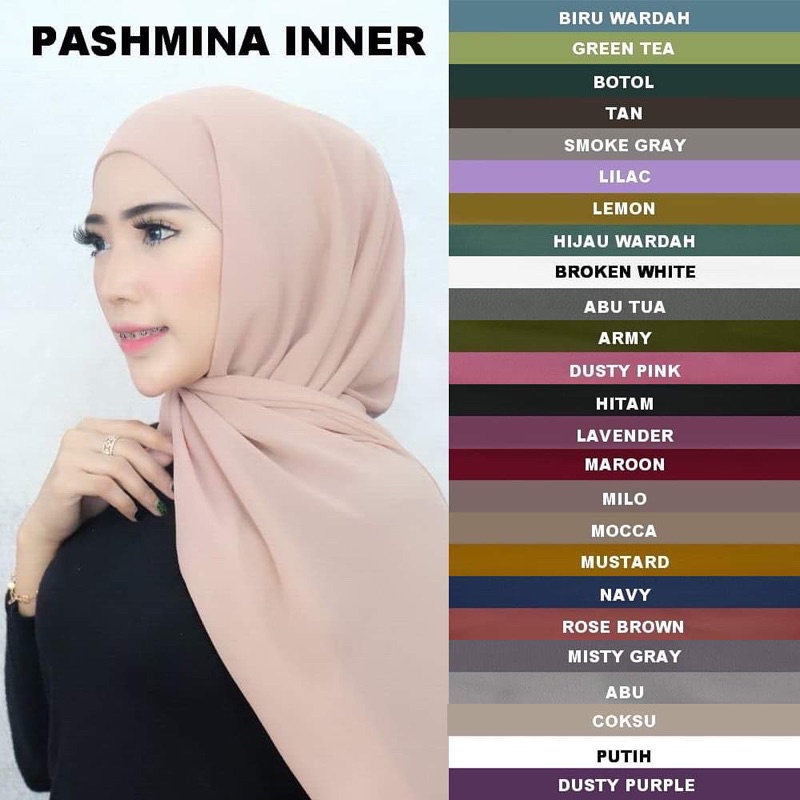 Pashmina Inner 2in1 Ceruty Babydoll