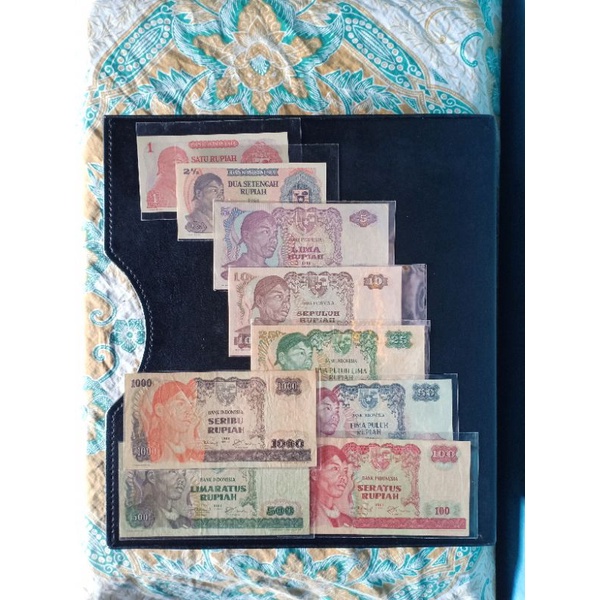 Set Uang Kuno Seri Sudirman Soedirman 1968 Pecahan 1 Rupiah Sampai 1000 Rupiah
