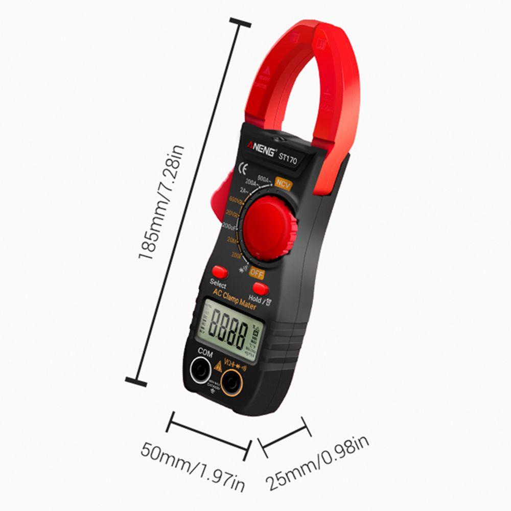 POPULAR Populer Digital Clamp Meter Presisi Tinggi 1999hitung True RMS 500A Multimeter Arus AC