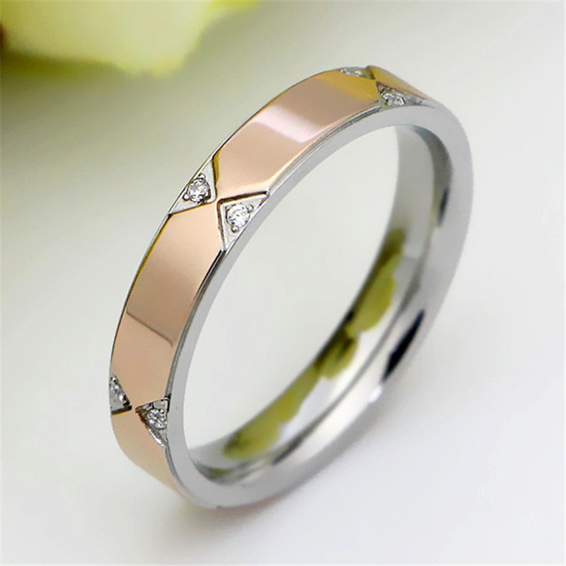 Cincin Titanium Mini  Wanita Japan Style anti karat trend masa kini anti karat CK023