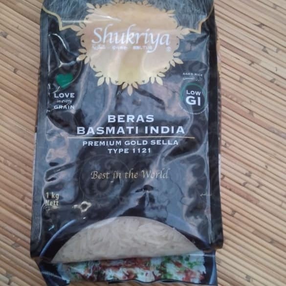 

gr011ttr Beras Brasmati India Merk Shukriya Sv012Ss