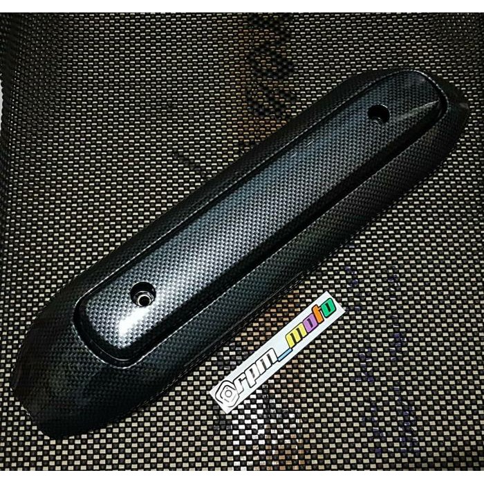 Tameng knalpot mio carbon black