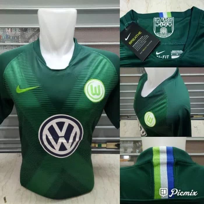 JERSEY BOLA WOLFSBURG HOME 2018/2019 GRADE ORI Import