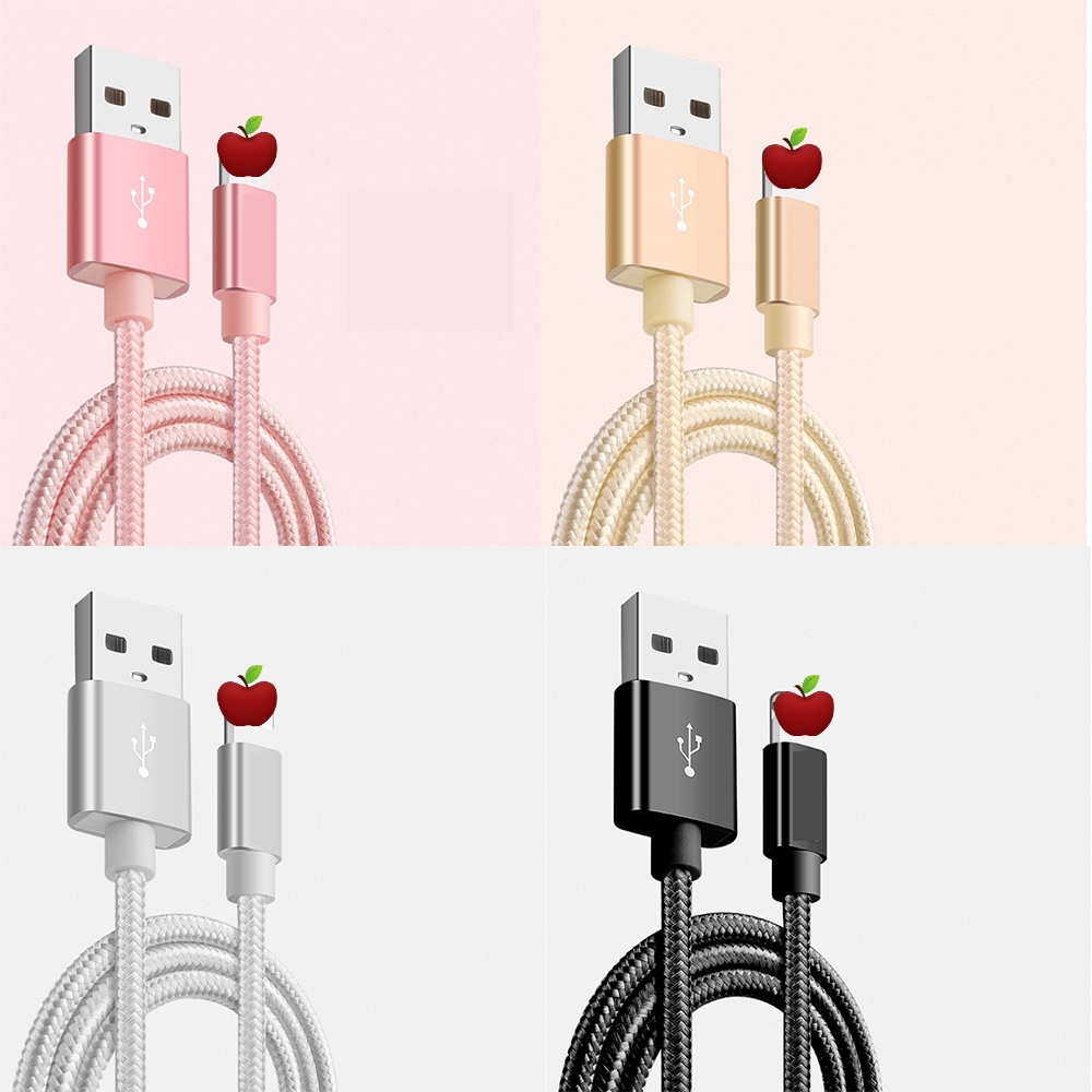 1m / 2m / 3m For iphone 6 7 8 X USB Charger Fast Charging Data Sync Cable