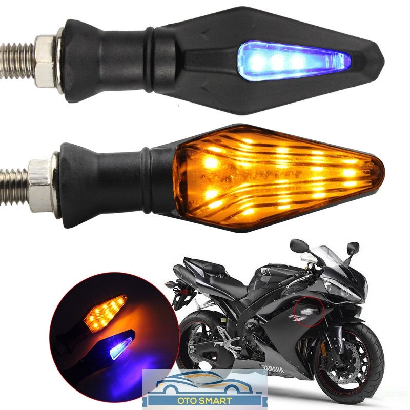 Sen Runing Motor LED Panah 2Sisi Sen Runing Vixion Cbr Cb Klx Xabre Taiger Scorpio Crf