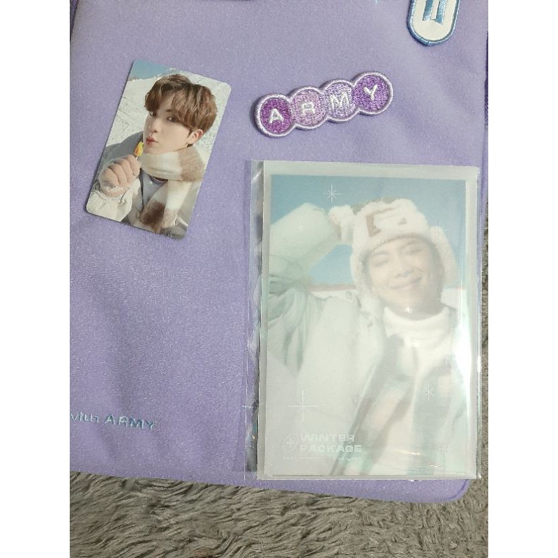 Winter Package BTS 2021 Photocard PC winpack Jin & 4x6 Photoset (7ea)