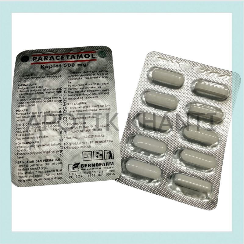 Paracetamol tablet/ obat demam / pereda nyeri