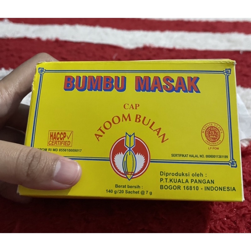 [BISA COD] BUMBU ATOOM BULAN 1 DUS ISI 20 BUMBU MASAK PENYEDAP RASA GURIH (HALAL)