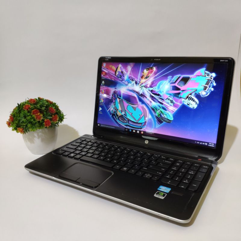 laptop gaming dan desain hp envy dv6 - core i7 8core - ram 16gb - ssd 512gb - dual vga Nvidia