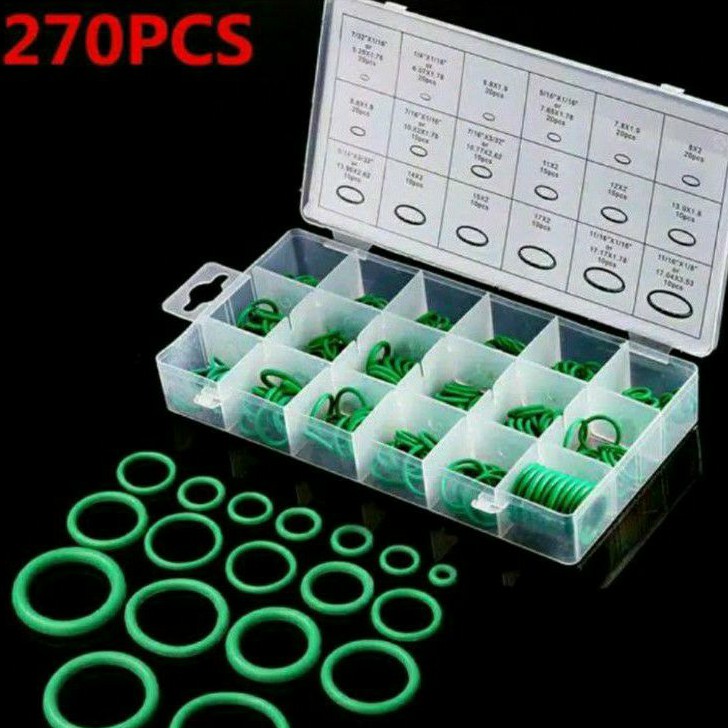 270 pcs Karet O Ring Untuk Ac Mobil Gasket Jet Shower Pompa